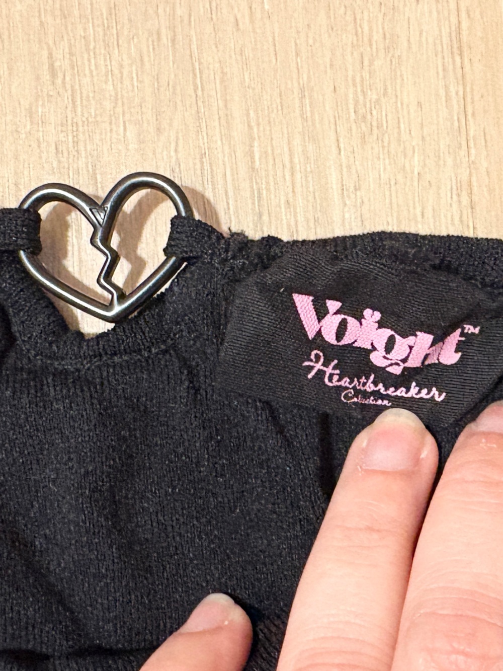 Voight Heartbreaker collection Mini Skirt with side heart rings - Picture 2 of 2